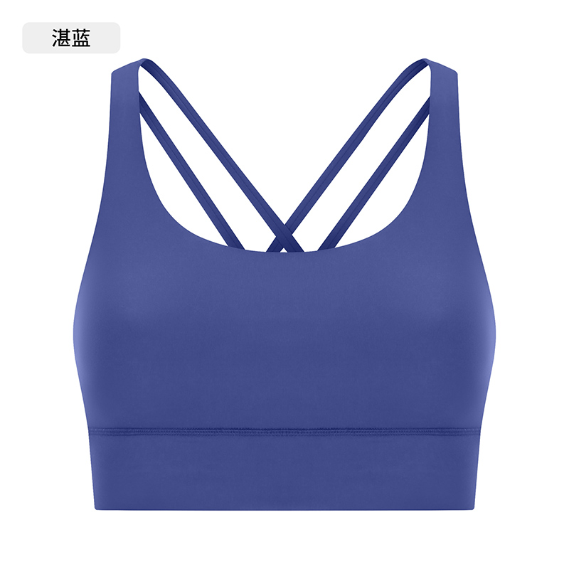 Women's Purple Racerback Sports Bra, High - Support Yoga Bra Top for Workout and Fitness