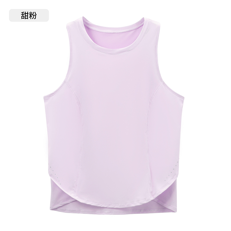 Women's Sleeveless Crew Neck Workout Tank Top, Loose Fit & Breathable Yoga Shirt for Gym, Running & Casual Wear