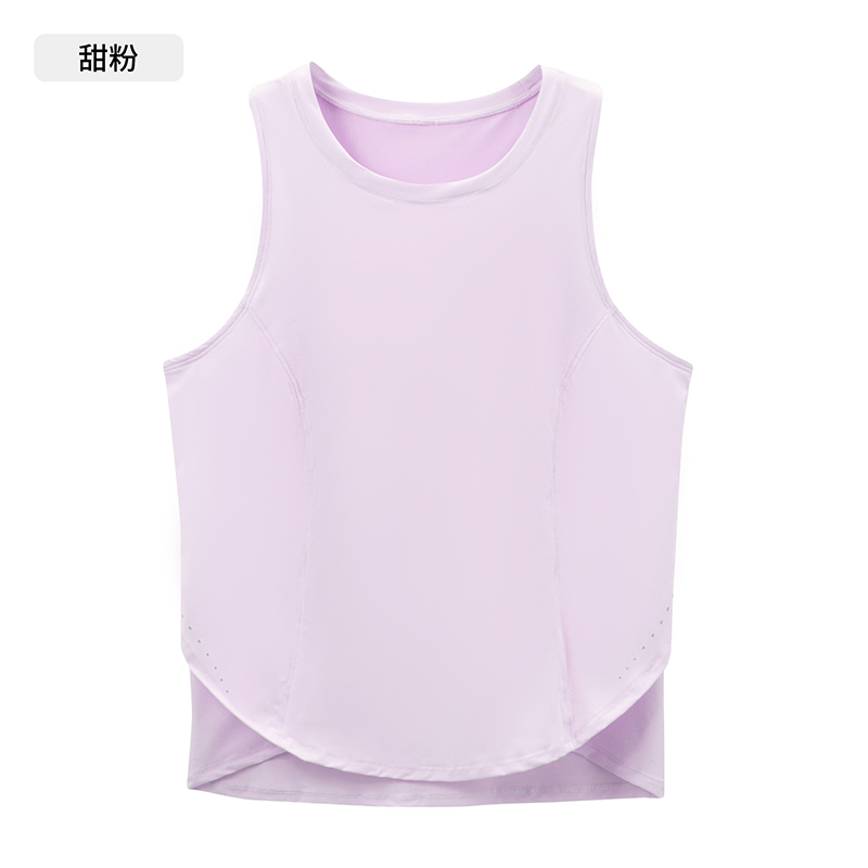 Women's Sleeveless Crew Neck Workout Tank Top, Loose Fit & Breathable Yoga Shirt for Gym, Running & Casual Wear