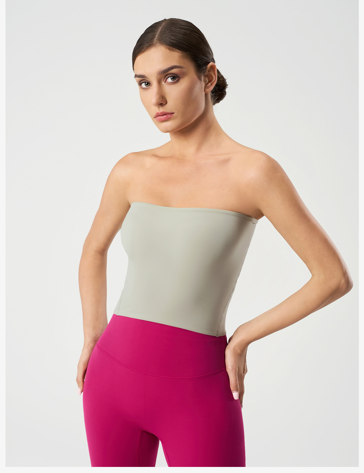 Women's Strapless Crop Top, Solid Color Bandeau Tube Top for Casual & Party Wear