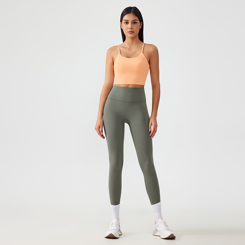 Women's Yoga Set - Spaghetti Strap Crop Tank Top and High-Waisted Biker Shorts for Workout, Gym, and Activewear -  Sports Outfit for Women