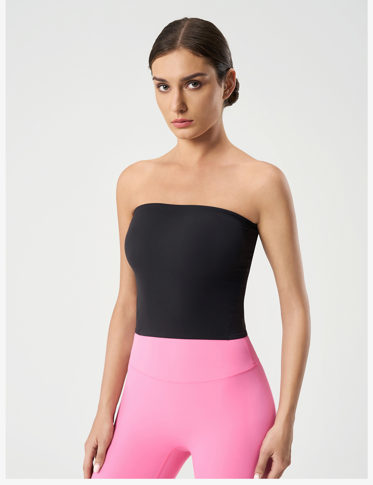 Women's Strapless Crop Top, Solid Color Bandeau Tube Top for Casual & Party Wear