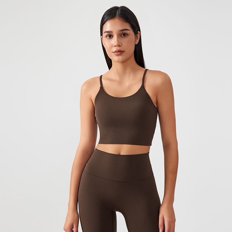 Women's Yoga Set - Spaghetti Strap Crop Tank Top and High-Waisted Biker Shorts for Workout, Gym, and Activewear -  Sports Outfit for Women