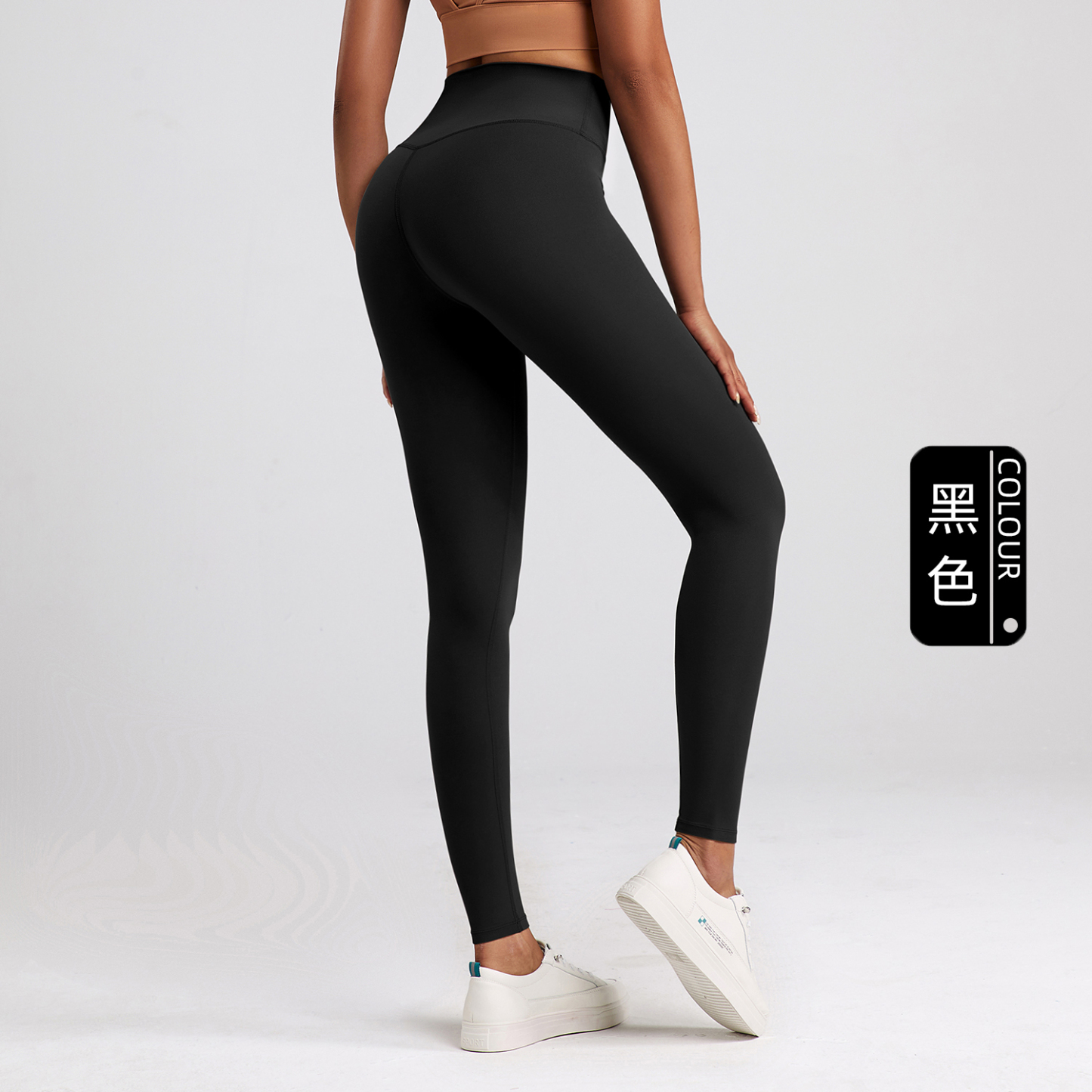 Women's High-Waisted Yoga Leggings - Olive Green, 80% Nylon 20% Lycra Spandex, Tummy Control for Yoga, Running, Pilates & Casual Wear