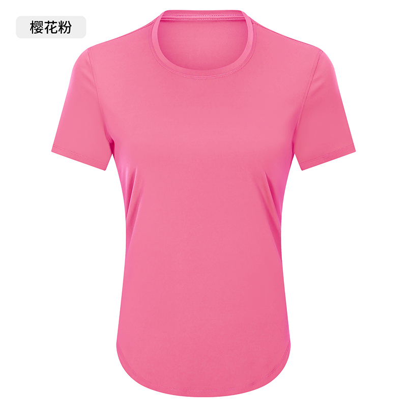 Women's Short Sleeve Crew Neck Workout Shirt, Lightweight & Breathable Yoga Top for Gym, Running & Casual Wear