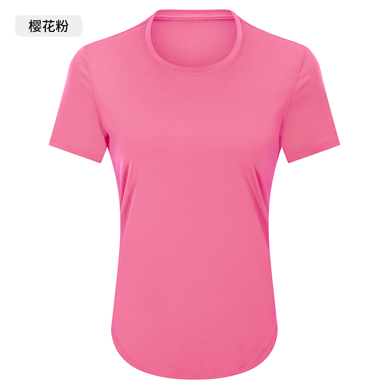 Women's Short Sleeve Crew Neck Workout Shirt, Lightweight & Breathable Yoga Top for Gym, Running & Casual Wear