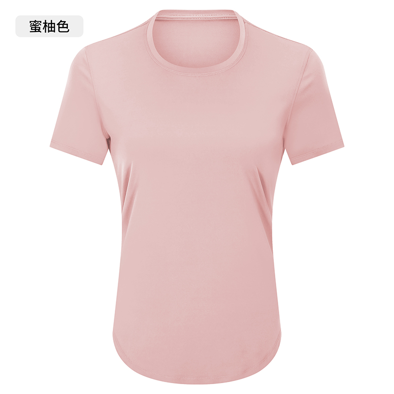 Women's Short Sleeve Crew Neck Workout Shirt, Lightweight & Breathable Yoga Top for Gym, Running & Casual Wear
