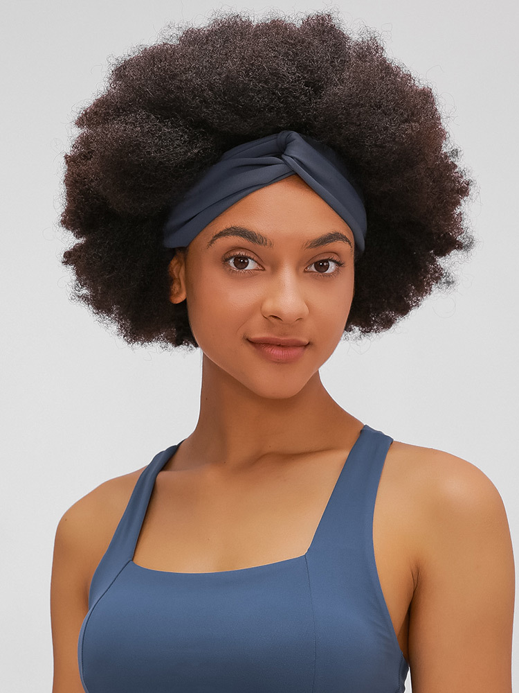 Women's Pink Knotted Headband - Soft Elastic Turban Head Wrap for Yoga, Workout & Casual Wear