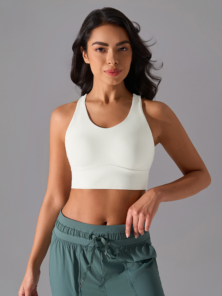 Women's Hot Pink Sleeveless Sports Bra, Medium Support Yoga Activewear Top