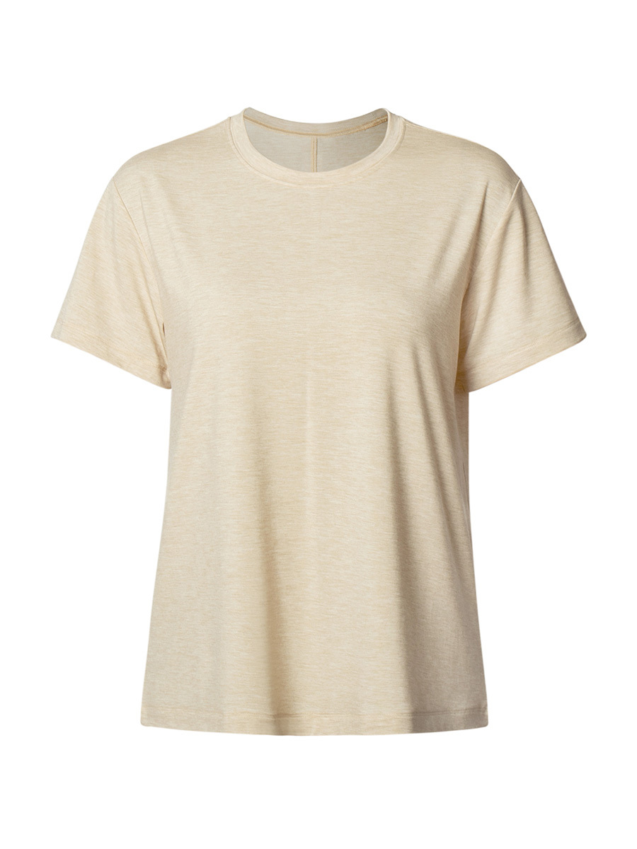 Women's Classic Short Sleeve Crewneck T-Shirt - Soft Cotton Blend Olive Green Casual Basic Tee Top