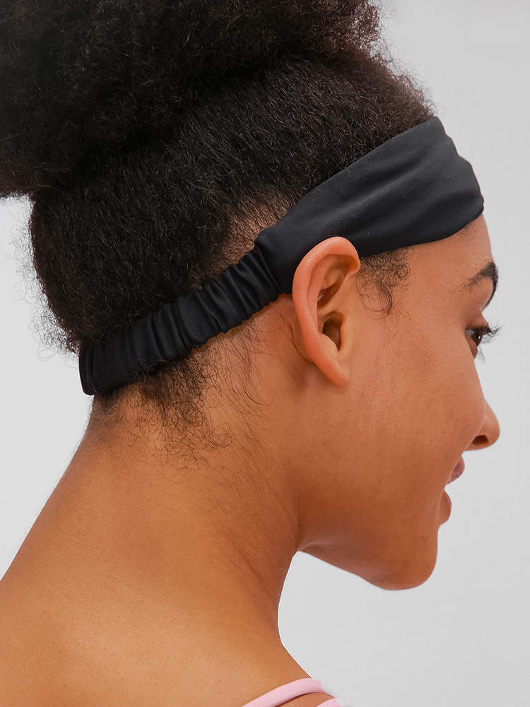 Women's Pink Knotted Headband - Soft Elastic Turban Head Wrap for Yoga, Workout & Casual Wear