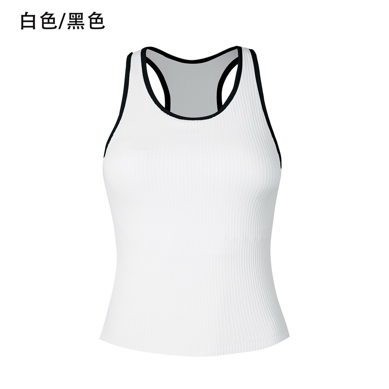 Women's Ribbed Racerback Crop Tank Top - Light Blue Sleeveless Slim Fit Athletic Workout Shirt