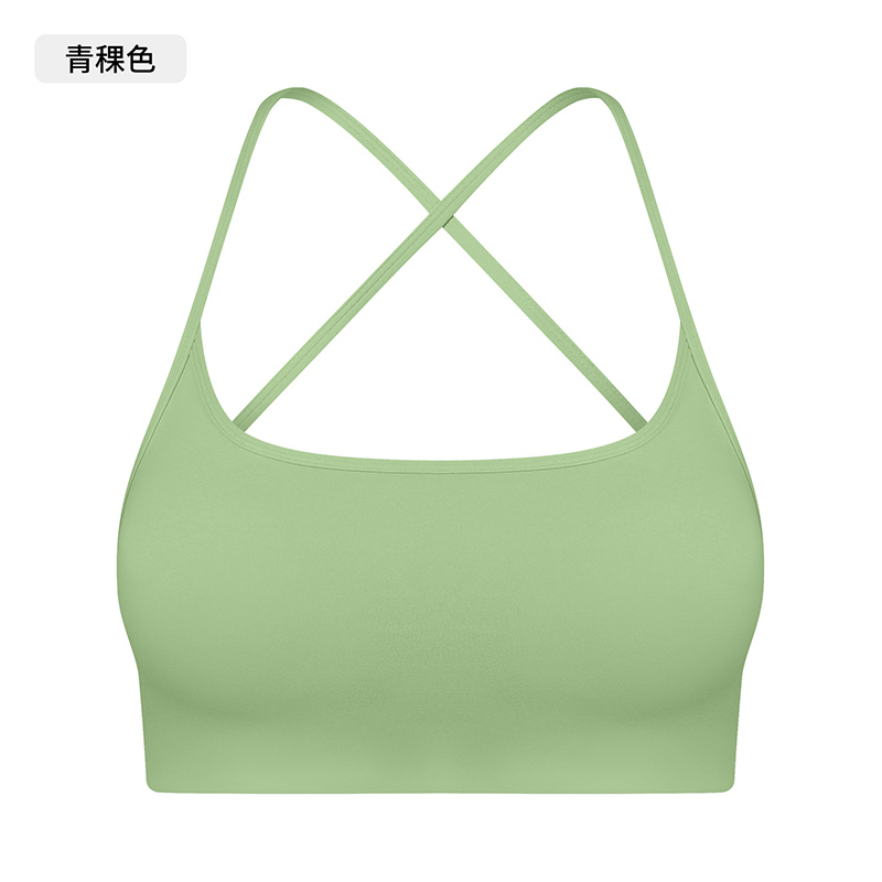 Women's Purple Strappy Sports Bra, Racerback Yoga Bra Top for Workout & Fitness