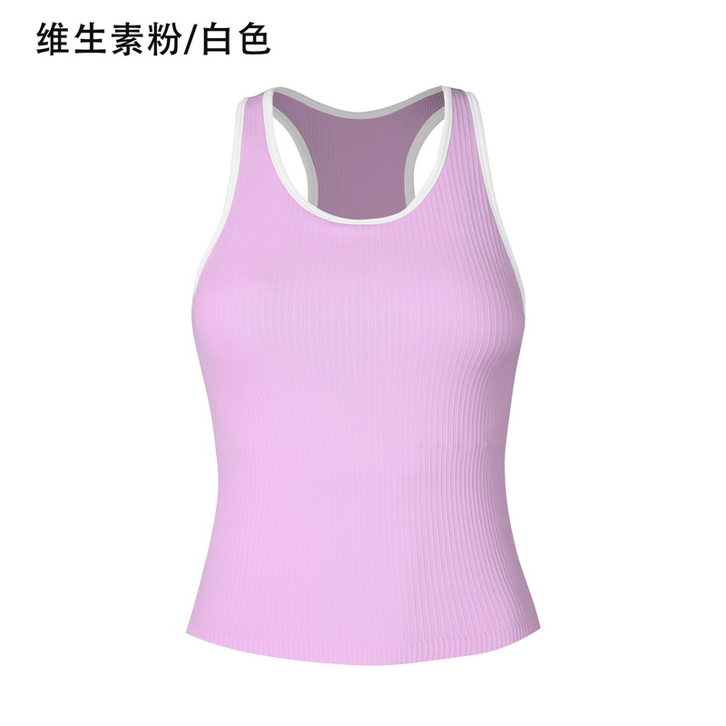 Women's Ribbed Racerback Crop Tank Top - Light Blue Sleeveless Slim Fit Athletic Workout Shirt