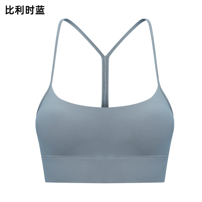 Women's Light Gray Strappy Sports Bra & High - Waisted Leggings Set, Yoga & Workout