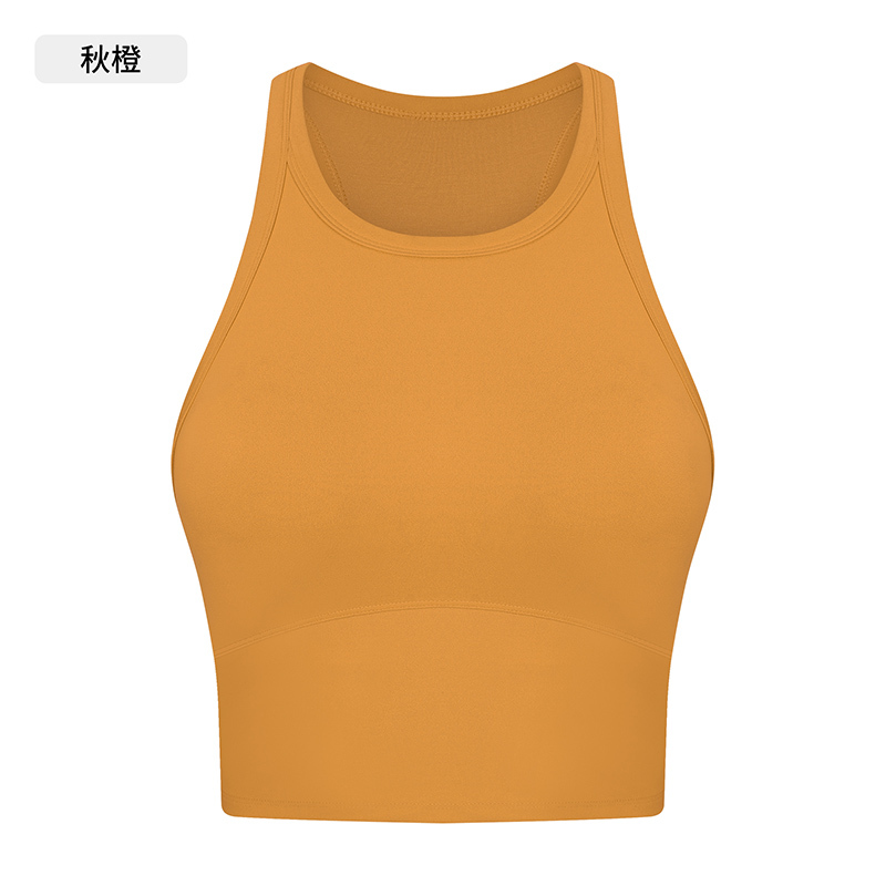 Women's Blue Racerback Crop Top & Leggings Set for Yoga, Workout & Fitness