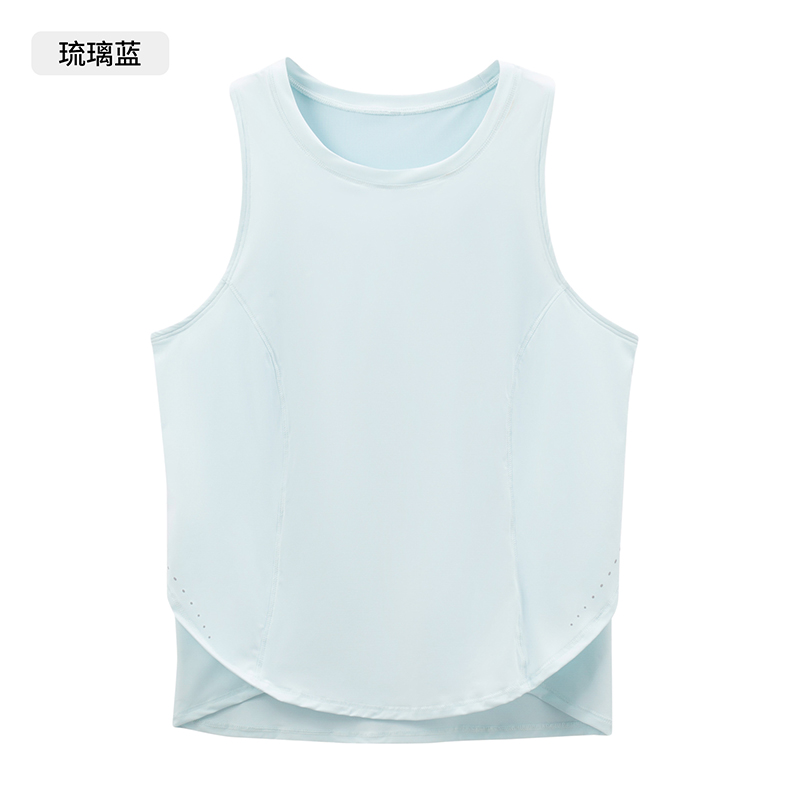 Women's Sleeveless Crew Neck Workout Tank Top, Loose Fit & Breathable Yoga Shirt for Gym, Running & Casual Wear