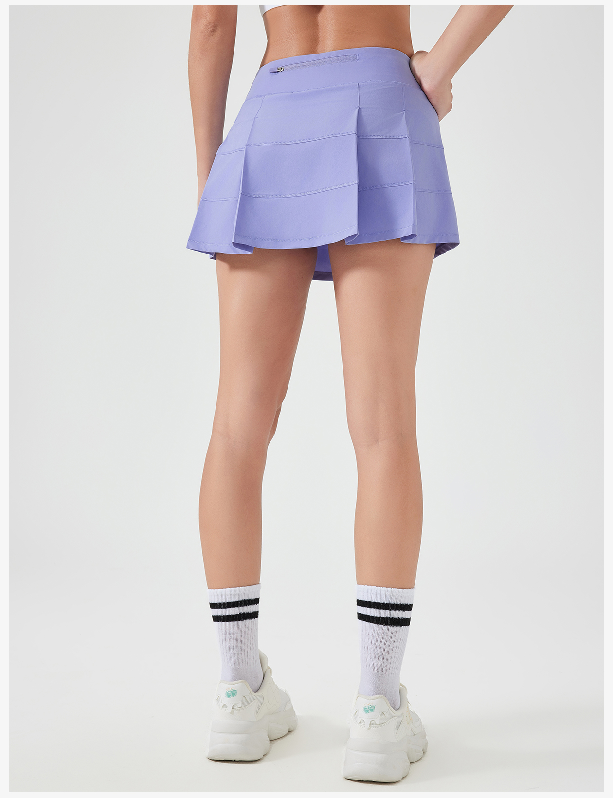 Women's Pink Tennis Skirt, High - Waisted Athletic Golf Skort with Built - in Shorts