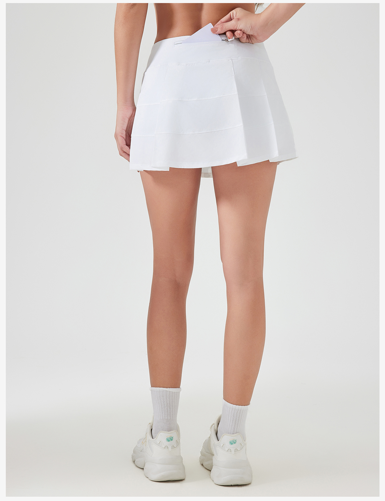 Women's Pink Tennis Skirt, High - Waisted Athletic Golf Skort with Built - in Shorts