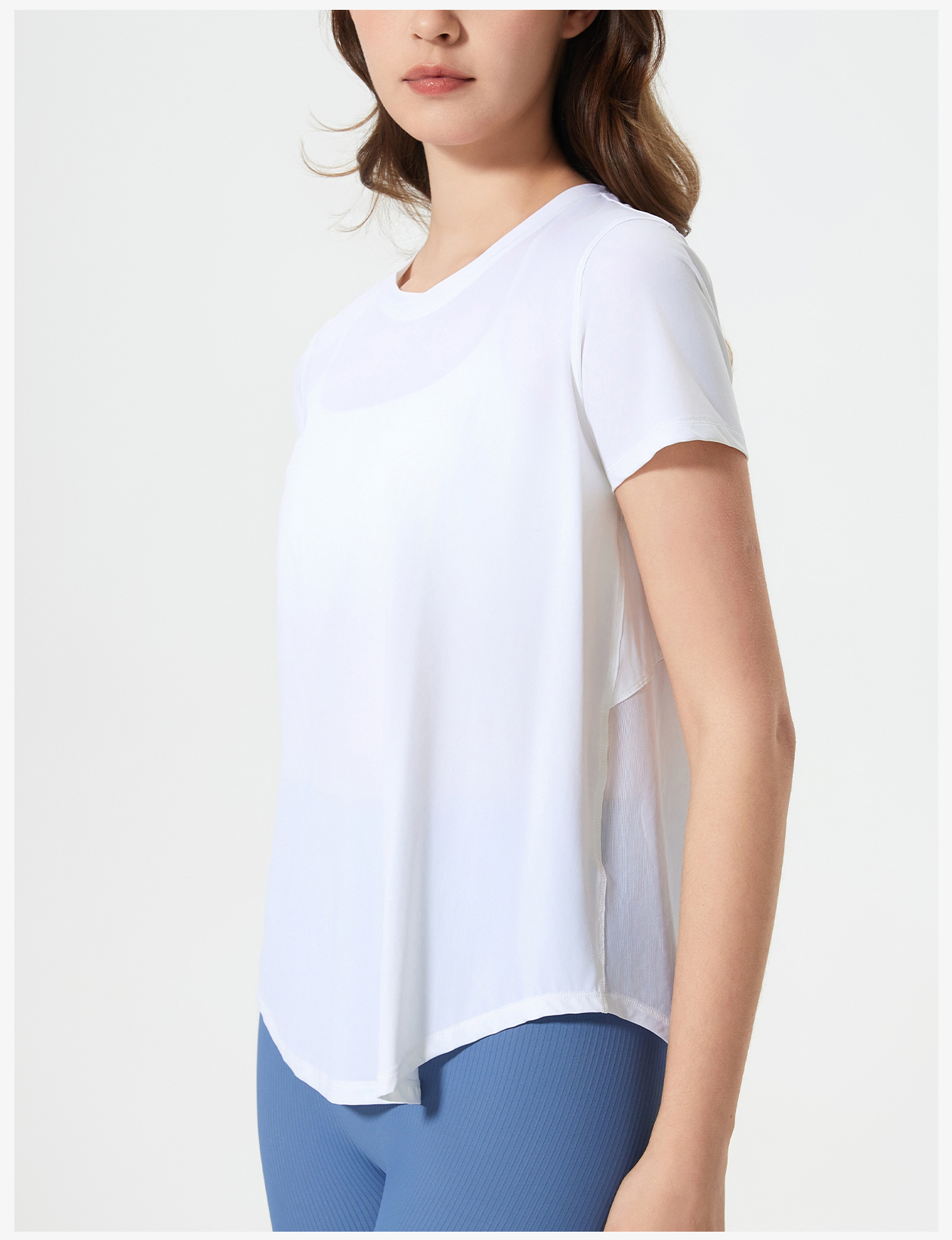 Women's Pink Crew Neck Short - Sleeve T - Shirt, Casual & Workout Top