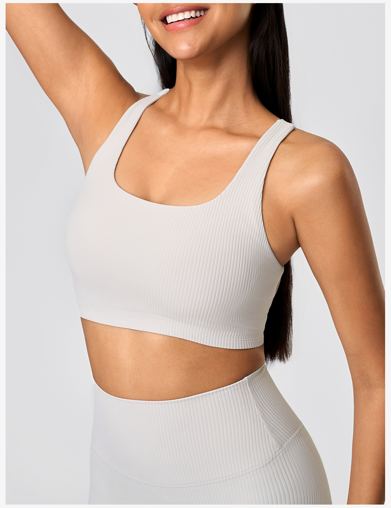 Women's Magenta Ribbed Racerback Sports Bra, Crop Top Yoga Activewear