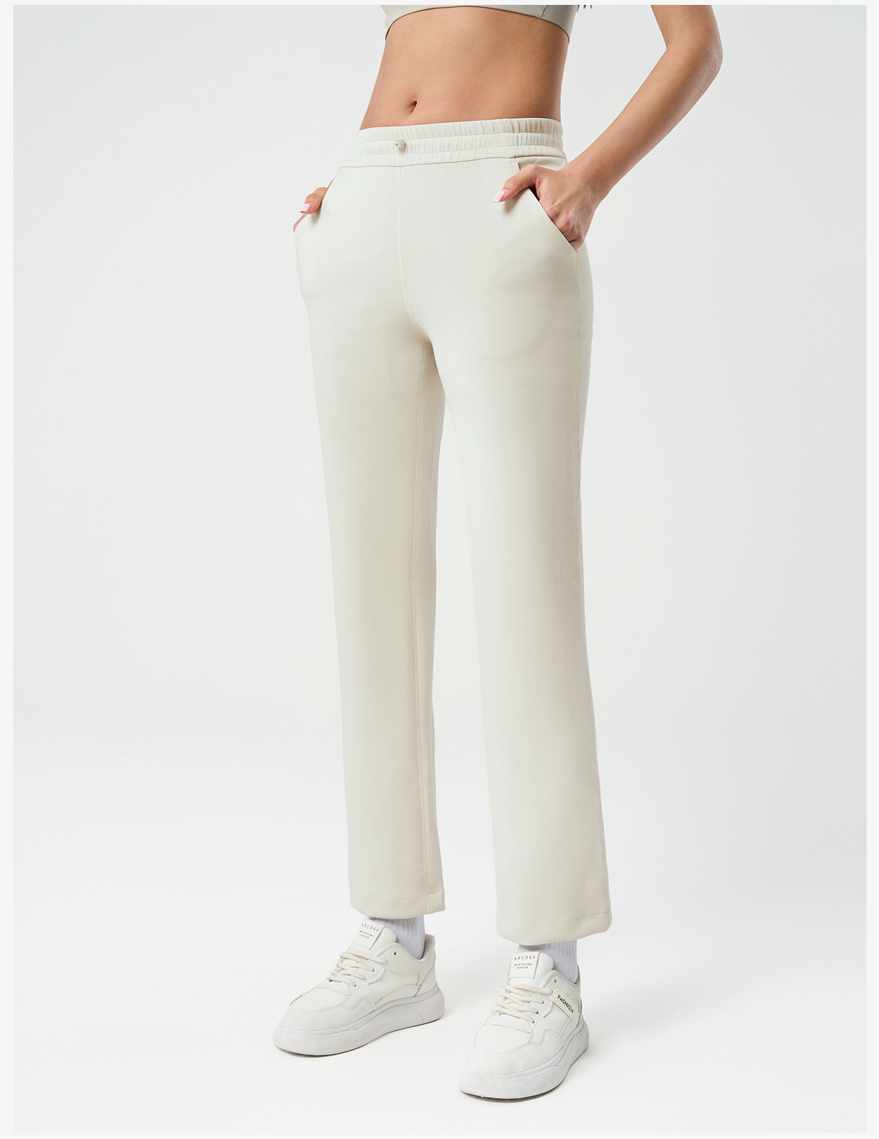 Women's Dark Gray Flared Leg Yoga Pants, High - Waisted with Pockets