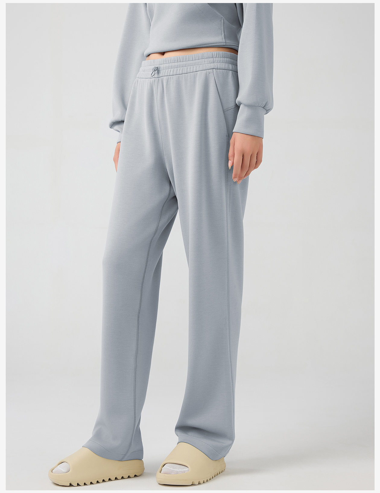 Women's Dark Gray Flared Leg Yoga Pants, High - Waisted with Pockets