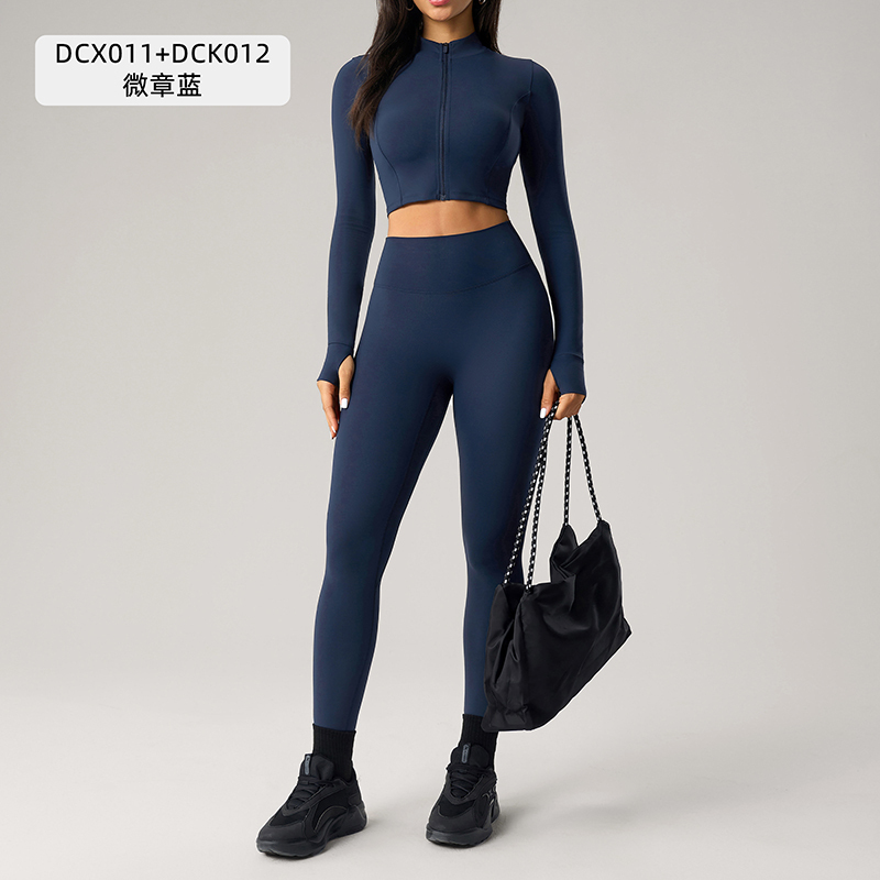 Women's Navy Blue High - Waisted Leggings, Yoga & Workout Tights