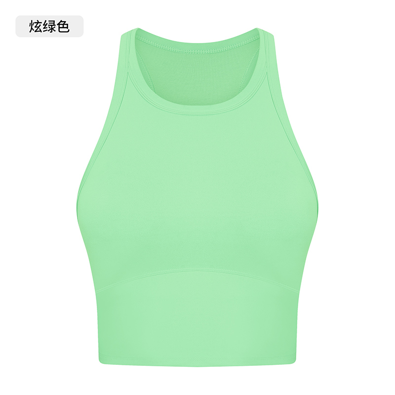 Women's Blue Racerback Crop Top & Leggings Set for Yoga, Workout & Fitness