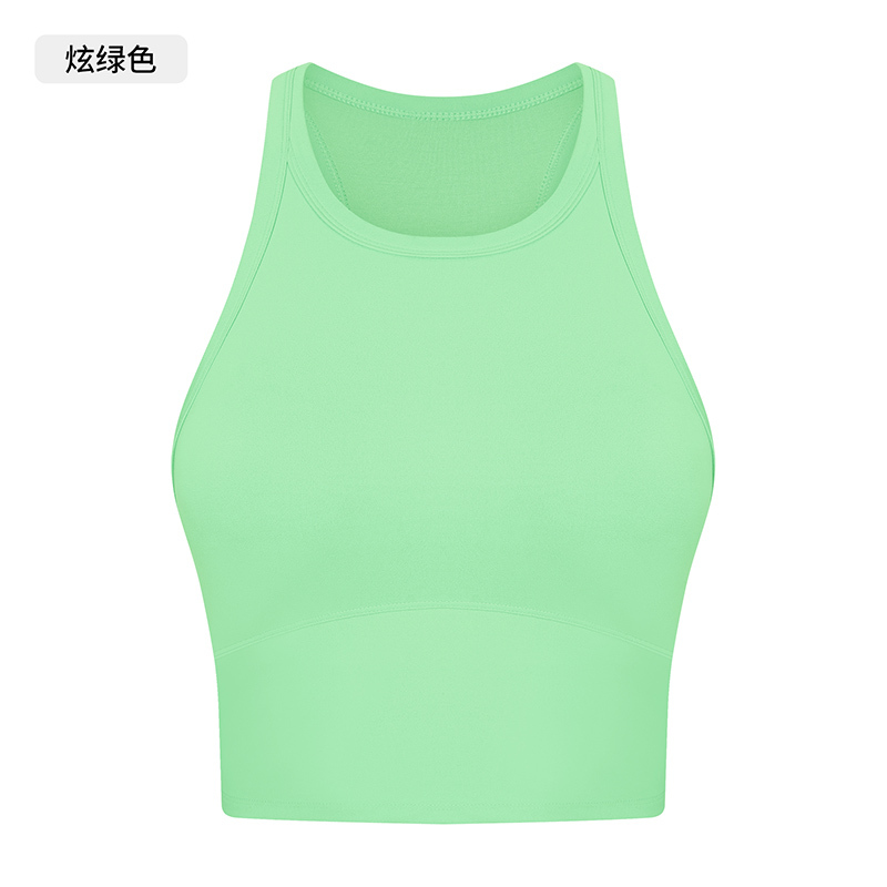 Women's Blue Racerback Crop Top & Leggings Set for Yoga, Workout & Fitness