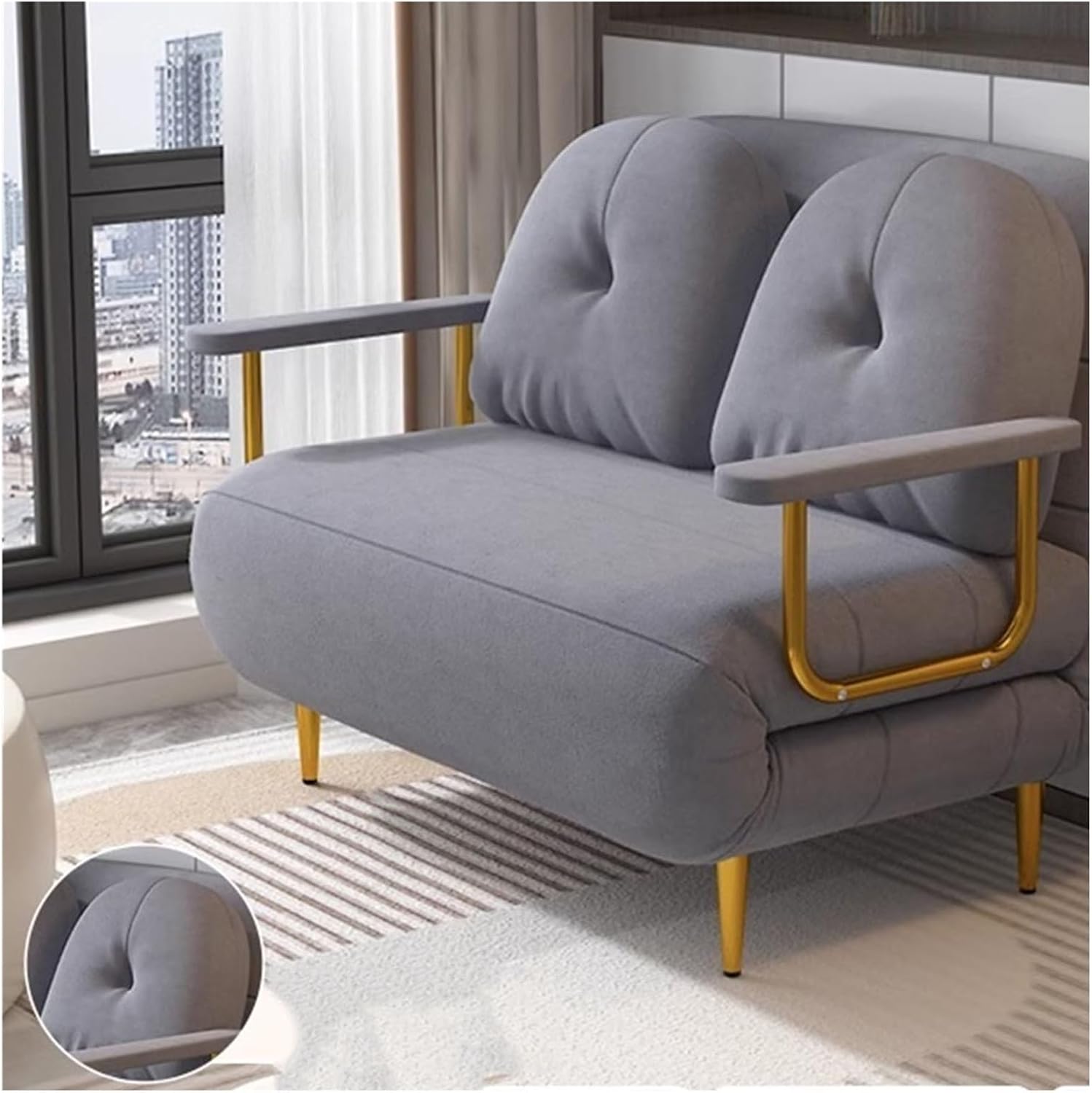  Lounge chair inflatable grey/black