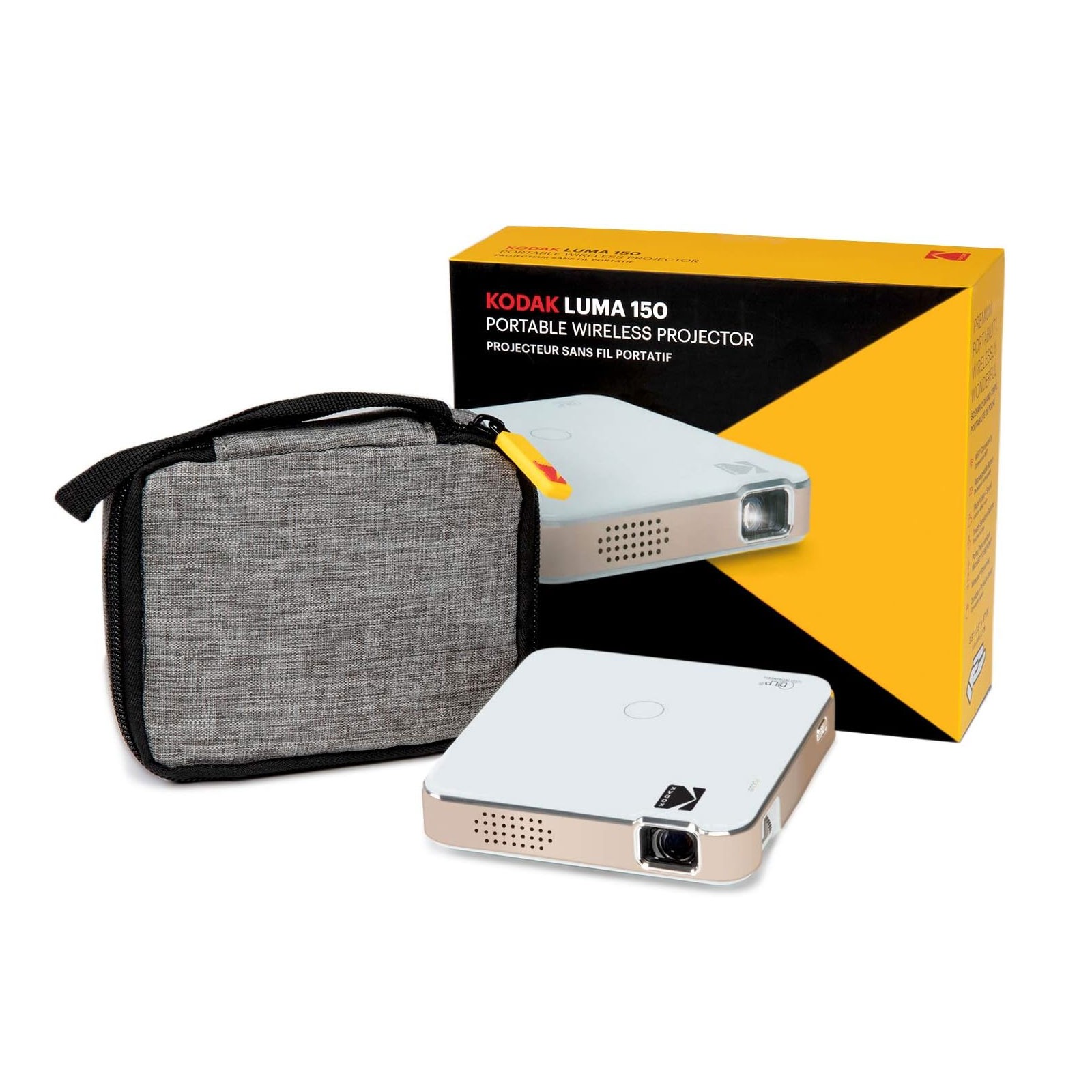 KODAK Luma 150 Ultra Mini Pocket Pico Projector - podpora 1080P Přenosný bezdrátový LED DLP filmový a video projektor pro cestování, připojení k iPhone a Androidu Objednejte nyní!Časově omezená akce!