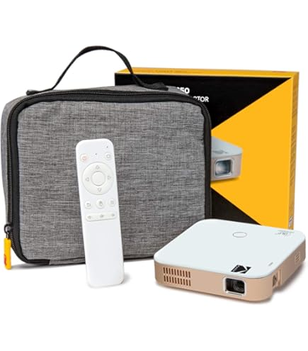 KODAK Luma 150 Ultra Mini Pocket Pico Projector - podpora 1080P Přenosný bezdrátový LED DLP filmový a video projektor pro cestování, připojení k iPhone a Androidu Objednejte nyní!Časově omezená akce!