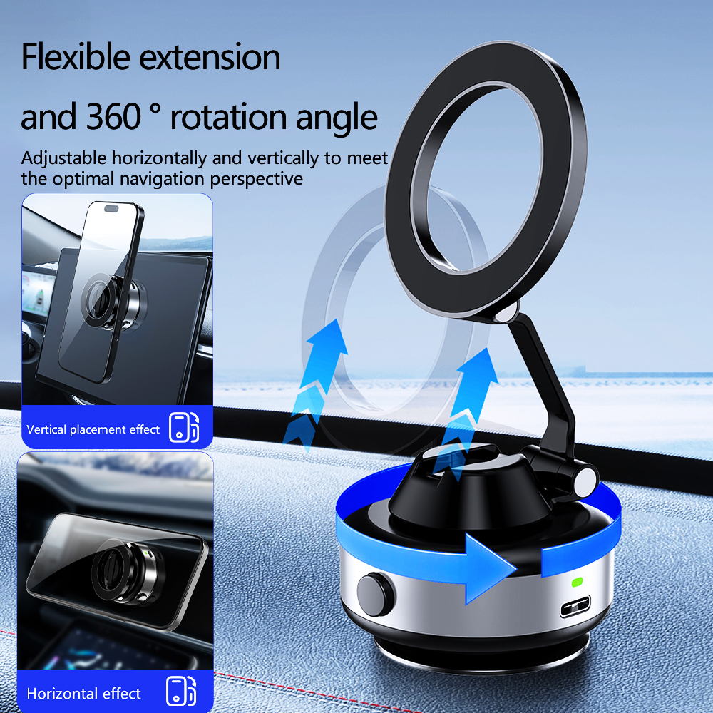 Kcztec New Electric Vacuum Adsorption Car Mobile Phone Holder