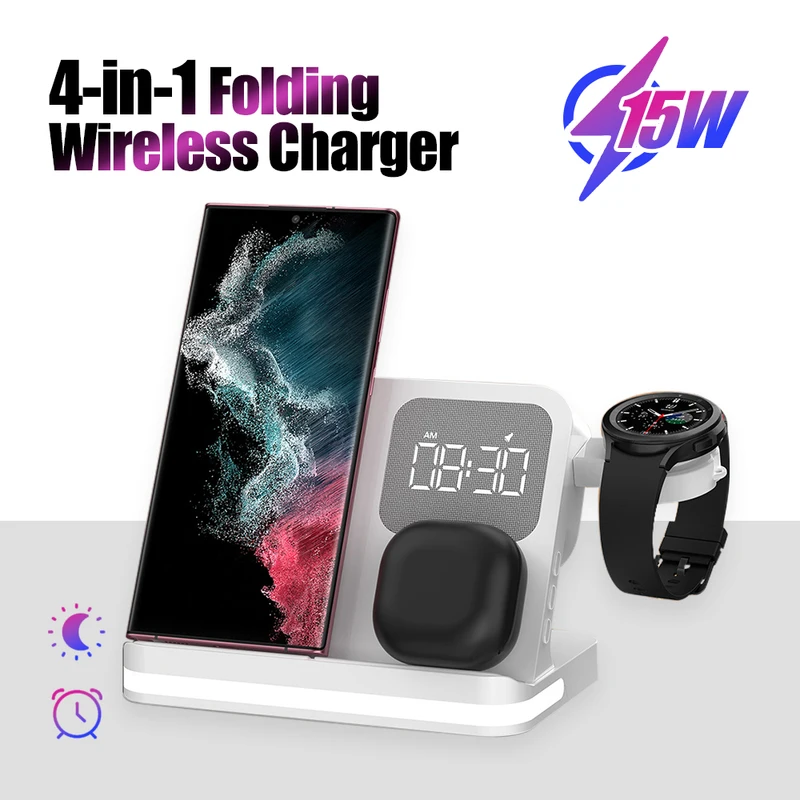 6 In 1 Wireless Charger Stand  Fast Charging Dock Station For iPhone-kzctec