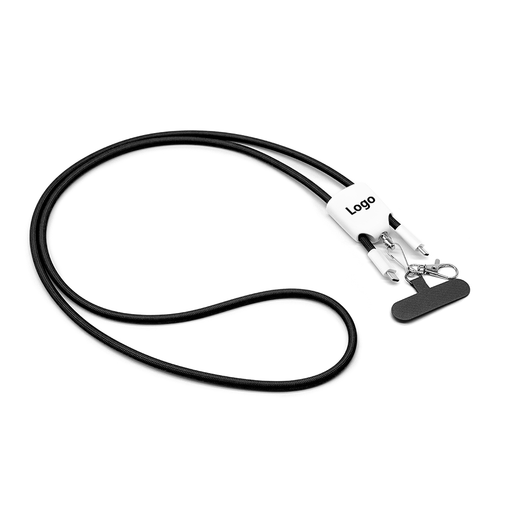 Portable Lanyard Type C to C to Lighting Cable PD Fast Charge Data Cables Iphone Charging Cable