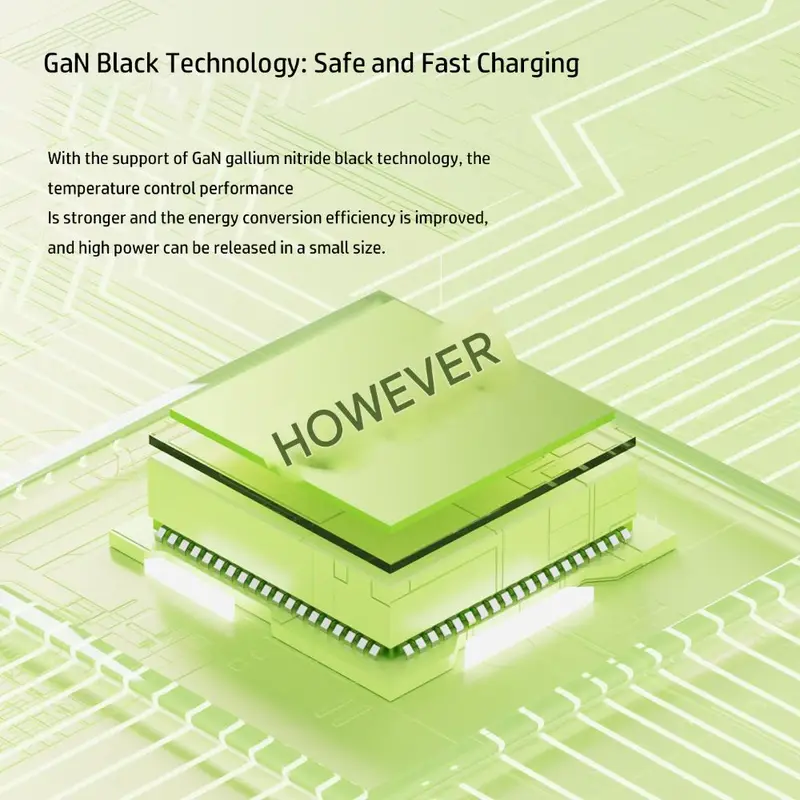 Fast 120W GaN Charger Phone USB Adapter with Retractable Type C Cable