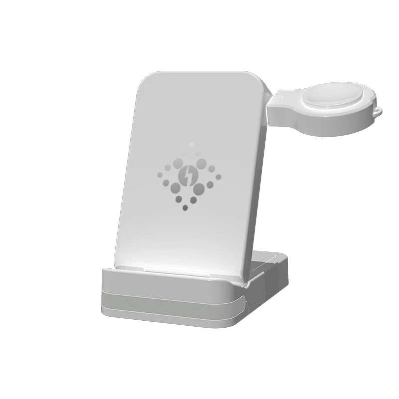 3-in-1 Wireless Charger For Watch Earphones 15W Fast Charging MultiDevice Compatible Charging Station Universal Wireless Charger-kzctec