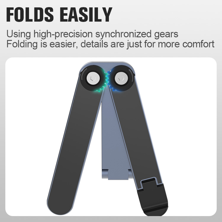 Metal Mini Foldable Laptop Stand Adjustable Angle Portable Notebook Holder for 10-17 Inch Laptops Ideal for Home Office Travel-kzctec