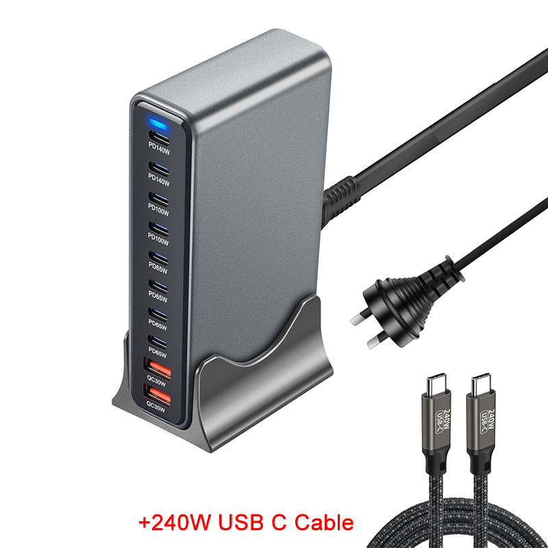 New 800W GaN USB-C Desktop Fast Charger Station for Laptops-kzctec