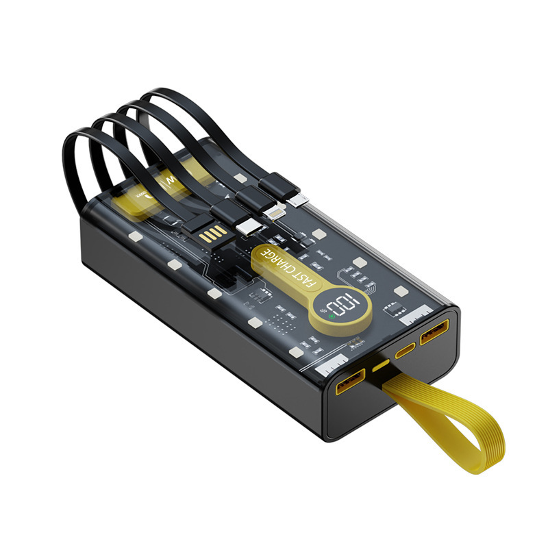 Transparent Mecha Style power bank