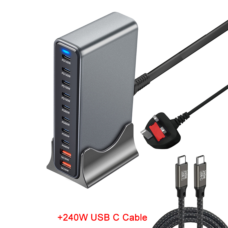 New 800W GaN USB-C Desktop Fast Charger Station for Laptops-kzctec