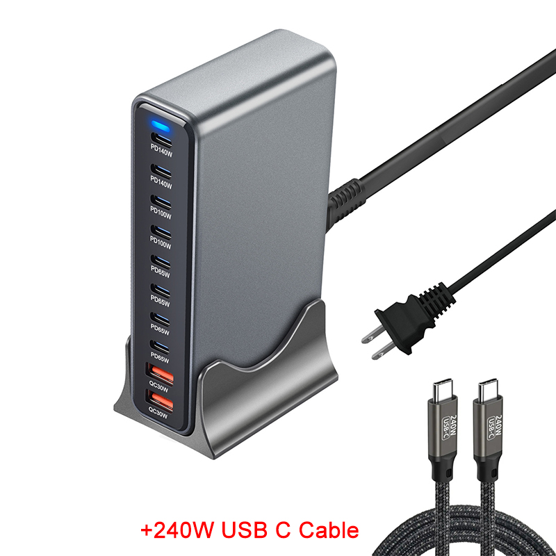 New 800W GaN USB-C Desktop Fast Charger Station for Laptops-kzctec