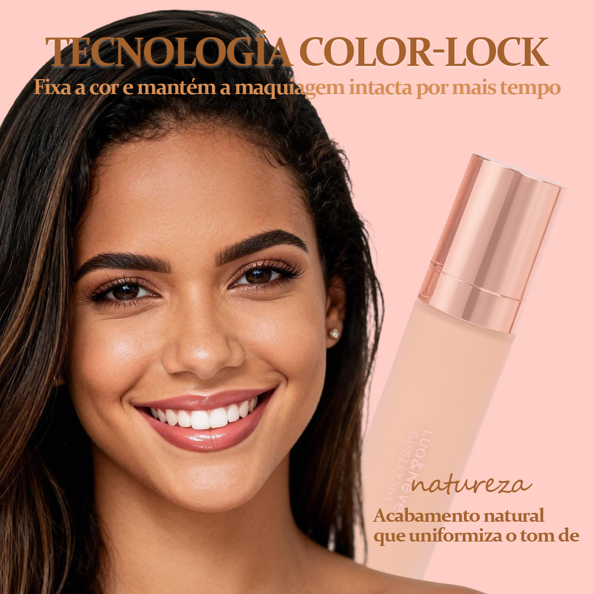 Base Líquida Lua&Neve | Várias Cores, Uniformiza Pele, Cria Base Impecável