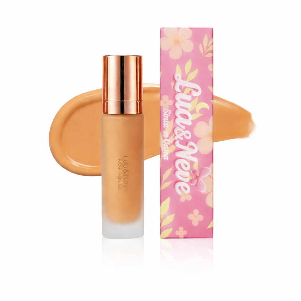 Base Líquida Lua&Neve | Várias Cores, Uniformiza Pele, Cria Base Impecável