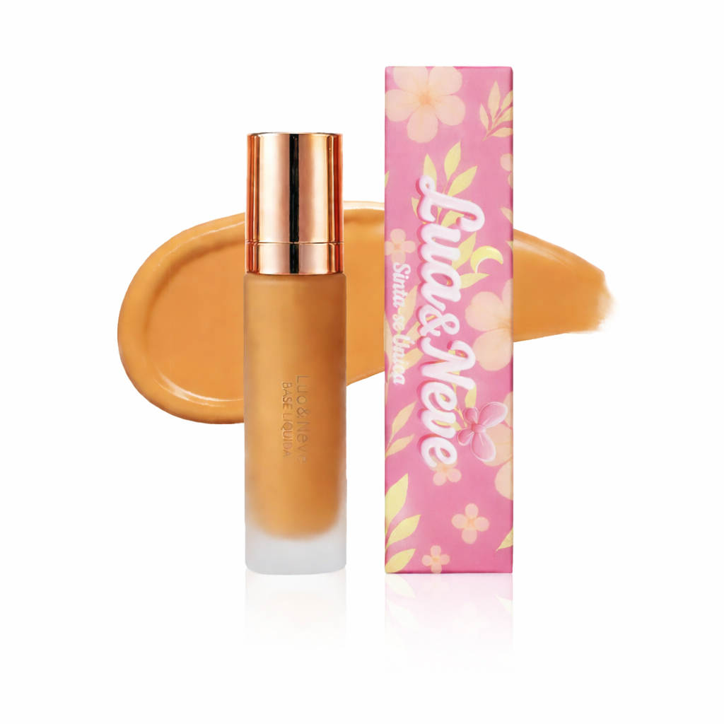 Base Líquida Lua&Neve | Várias Cores, Uniformiza Pele, Cria Base Impecável