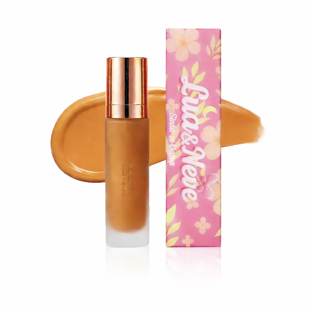 Base Líquida Lua&Neve | Várias Cores, Uniformiza Pele, Cria Base Impecável