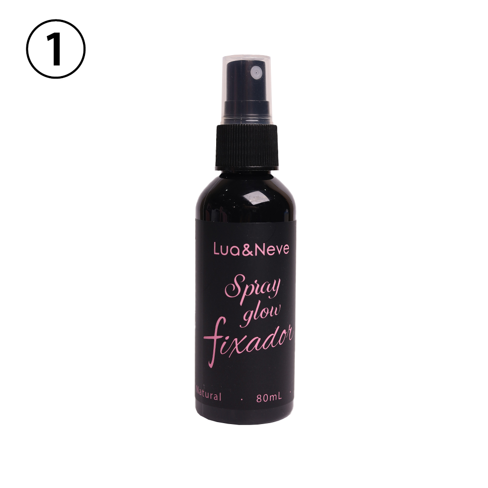 Spray Fixador de Maquiagem Lua&Neve com Brilho | Forma Filme Rápido, Mantém Maquiagem, Cria Pele Radiante