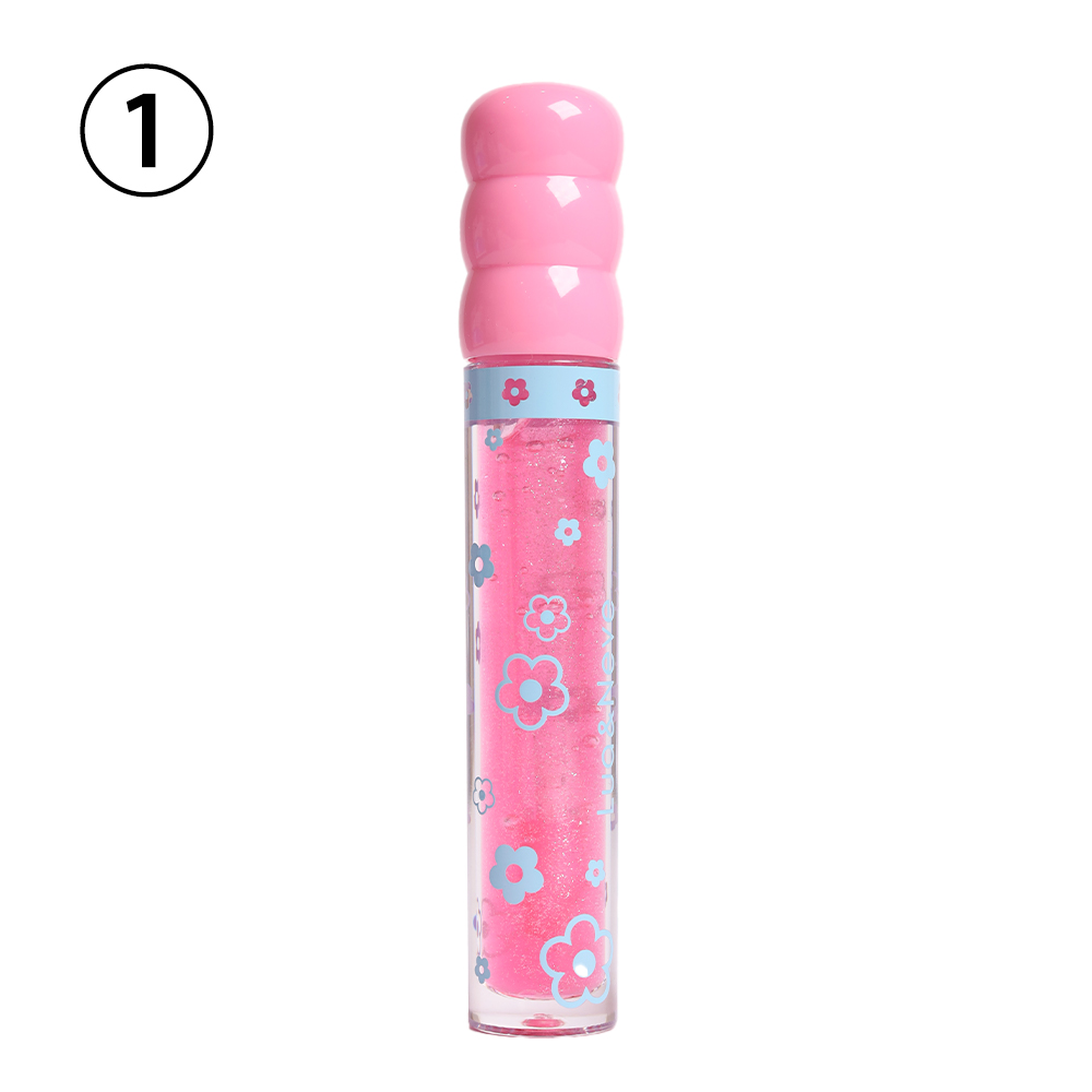 Gloss Labial Lua&Neve com Glitter Fantástico | 6 Cores em Tubos Doces, Brilho Fino como Vidro, Salvando Lábios Secos