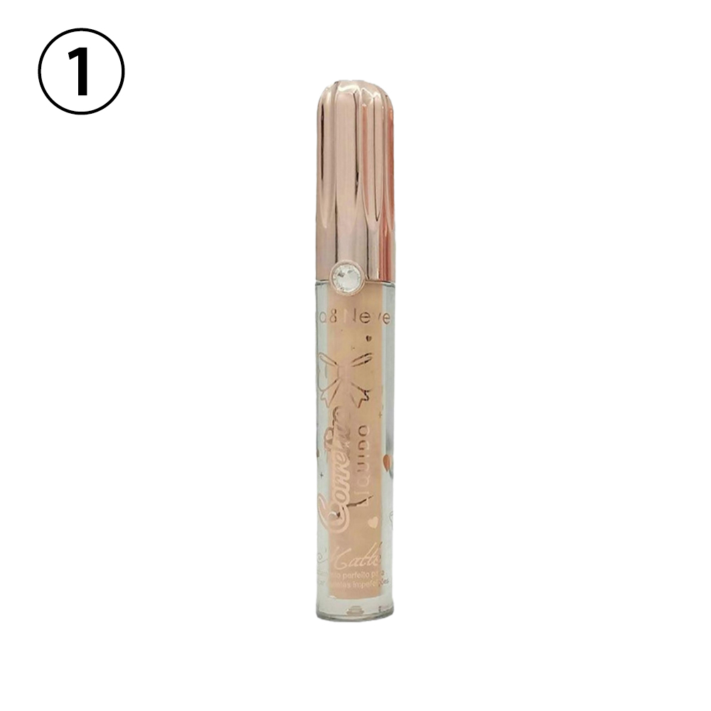 Corretivo Líquido Lua&Neve com Brilho de Diamante | Textura Suave, Corretagem Precisa, Criando Base Impecável